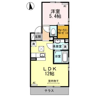 クレセントI【2階】の間取り