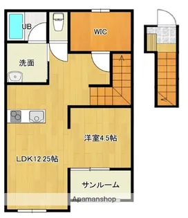MASH(マッシュ) A棟【201号室】の間取り