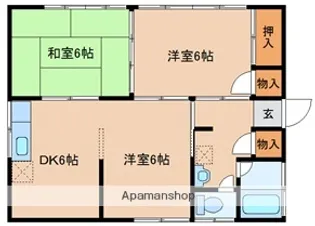 鹿児島県曽於市財部町北俣【一戸建】の間取り