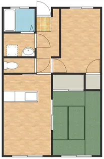 ウエストタウンⅠ【203号室】の間取り