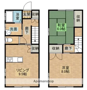 せせらぎ6番館【1号室号室】の間取り