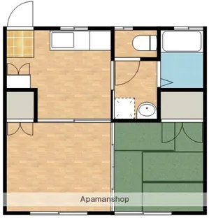 レジデンスカーム【202号室】の間取り