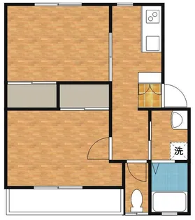 シティハウス【Ⅰ-203号室】の間取り