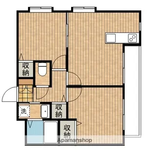 ユーミー西町【2階】の間取り