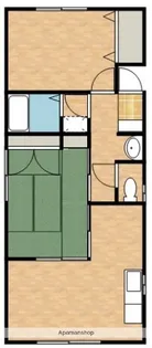 小川コーポB棟【201号室号室】の間取り