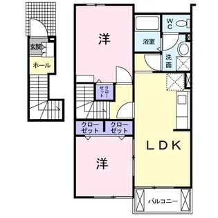 グレイスハーモニー B棟【2階】の間取り