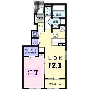エレガンス31【1階】の間取り