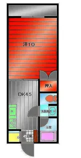 上町コーポ【205号室】の間取り