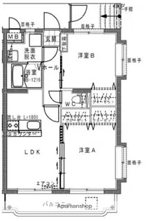 ユーミー西町【4階】の間取り