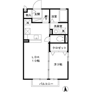 グランカーサ【1階】の間取り