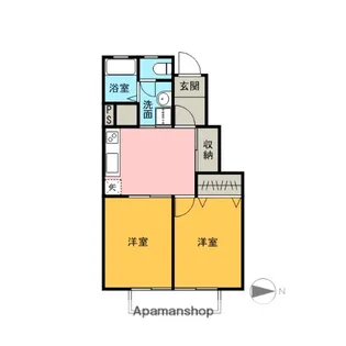 フリーダムアイ【105号室】の間取り