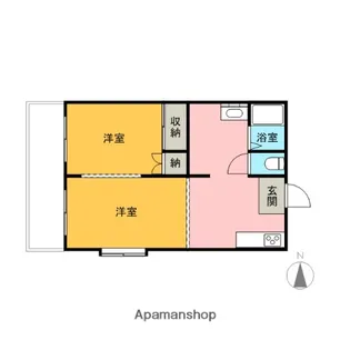セイシェルハイムⅡ【205号室】の間取り