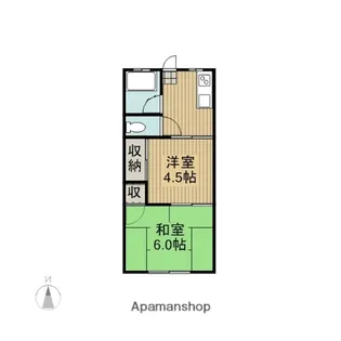 コーポまきば【101号室】の間取り