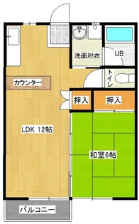 丸久第12コーポ C棟【201号室】の間取り