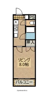 コーポレーション華【210号室】の間取り