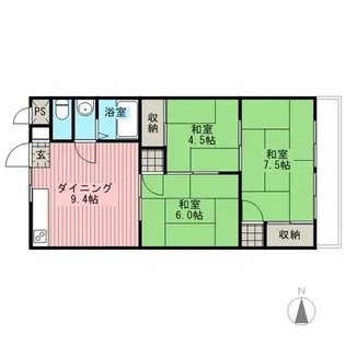 ひまわりマンション【202号室】の間取り