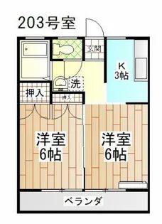 グリーン若葉【2階】の間取り