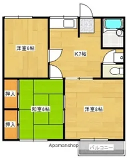 サニーコーポ【2階】の間取り