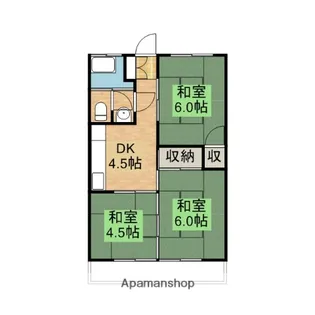 コーポ富士【106号室】の間取り
