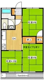 コーポ富士【201号室】の間取り