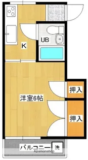 ダイヤモンドコーポ【402号室】の間取り