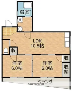 丸久第10ビル【6階】の間取り