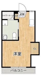 現代コーポ【202号室】の間取り