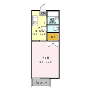 グリーンテラス都北【2階】の間取り