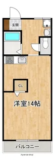 第6年見マンション【1階】の間取り