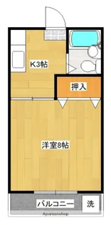 津曲マンション【306号室】の間取り