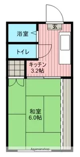 コーポ杉田【203号室】の間取り