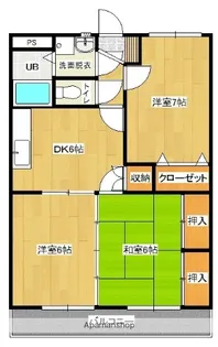 瀬戸山マンション3号館【103号室】の間取り