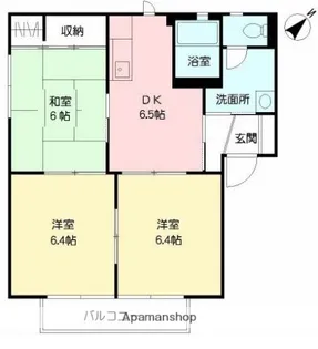 フォーレス都北【1-201号室】の間取り