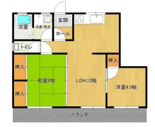 コーポプレジデント【1階】の間取り