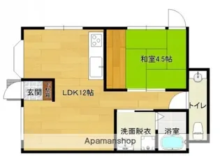 メゾンドメンフィス【100号室】の間取り