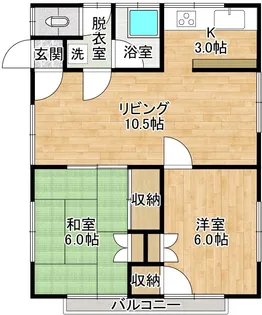 ガーデンHN【205号室】の間取り