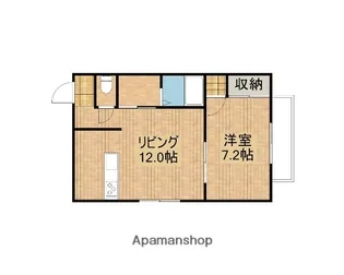 アヴァンセ八幡【1階】の間取り