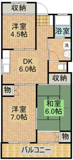 コーポ第一【401号室】の間取り