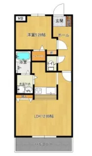 サンリシールアビテ【2階】の間取り