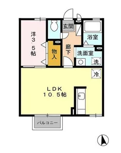エストリル2【2階】の間取り