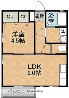 プレシャスSK【1階】の間取り