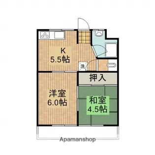 コーポ森山1号【201号室】の間取り