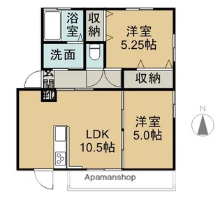 アンティックペットワン【1階】の間取り