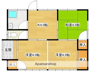宮崎県北諸県郡三股町稗田【一戸建】の間取り
