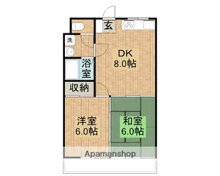 メゾンドサリエ【208号室】の間取り