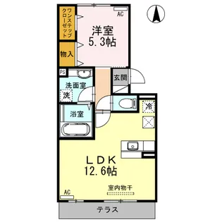 セレーネ【1階】の間取り