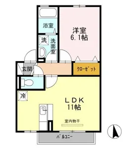 SOHO’S 吉尾 A棟【2階】の間取り