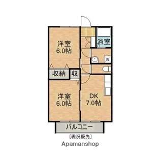 風の杜【Ⅰ-101号室】の間取り