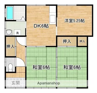 鹿児島県曽於市財部町下財部【一戸建】の間取り