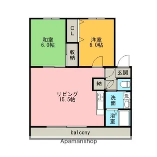 グリーンティアラⅡ【3階】の間取り